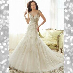 NWT Sophia Tolli Wedding Gown Y11555 Caracara